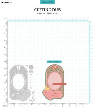 Studio Light - Stanzschablone "Peony Tag" Dies