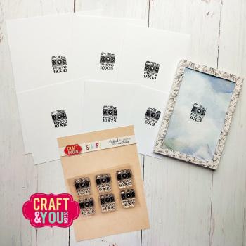 Craft & You Design - Stempelset "Mini Cameras 2" Clear Stamps