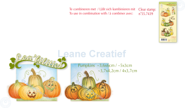 Leane Creatief - Stanzschablone "Pumpkins" Lea’bilitie Dies