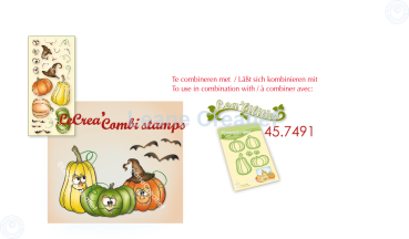 Leane Creatief - Stempelset "Pumpkins" Combi Clear Stamps