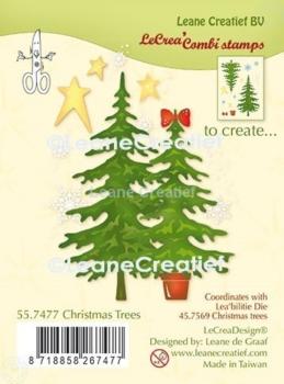 Leane Creatief - Stempelset "Christmas Tree" Combi Clear Stamps