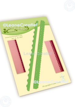 Leane Creatief - Stanzschablone "Card Edges Scallop Hearts" Lea’bilitie Dies