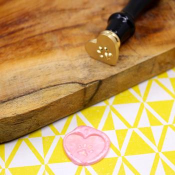 Carlijn Design - Wachssiegel Stempel " Hart met Pootje" Wax Seal Stamp 37