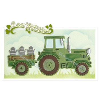 Leane Creatief - Stanz - und Prägeschablone "Tractor" Cut & Emboss Dies