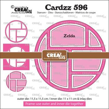 Crealies - Stanzschablone "No.596 Frame & Inlay Zelda" Cardzz Dies