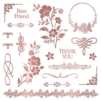 Crafters Companion - Transfer Folie "Floral Elegance" Foil Transfer