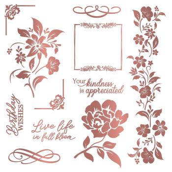 Crafters Companion - Transfer Folie "Floral Elegance" Foil Transfer