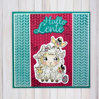 Nellie Snellen - Prägefolder "Knitting" 3D Embossing Folder 