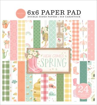 Carta Bella - Designpapier "Here Comes Spring" Paper Pad 6x6 Inch - 24 Bogen