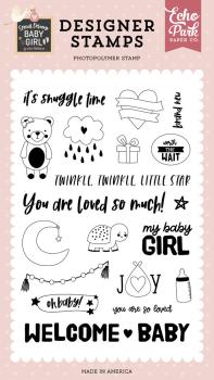 Echo Park - Stempelset "Oh Baby Girl Clear" Clear Stamps