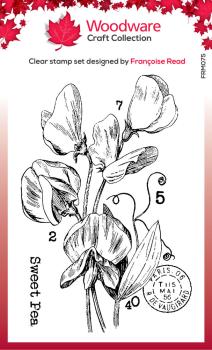 Woodware - Stempelset "Sweet Pea" Clear Stamps Design by Francoise Read