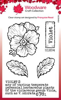 Woodware - Stempelset "Mini Violet" Clear Stamps Design by Francoise Read