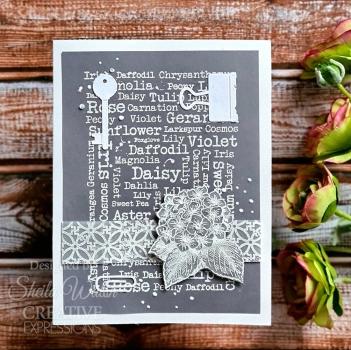 Woodware - Stempel "Flower Names" Clear Stamps Design by Francoise Read