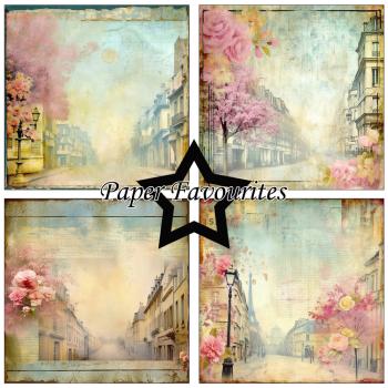 Paper Favourites - Designpapier "Parisian Streets" Paper Pack 12x12 Inch 8 Bogen