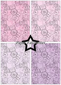 Paper Favourites - Designpapier "Postage Stamp 1" Paper Pack A5 - 24 Bogen