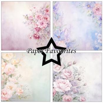 Paper Favourites - Designpapier "Watercolor Floral" Paper Pack 12x12 Inch 8 Bogen