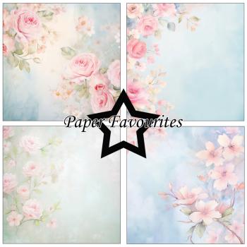 Paper Favourites - Designpapier "Watercolor Floral" Paper Pack 12x12 Inch 8 Bogen