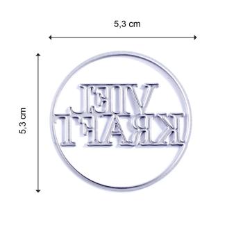 Mundart - Stanzschablone 5,30x5,30cm "viel Kraft" Dies