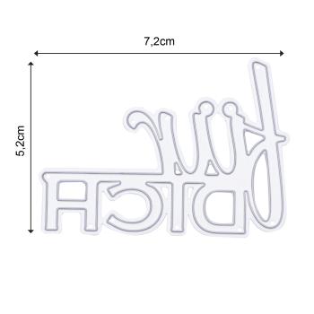 Mundart - Stanzschablone 7,20x5,20cm "für dich" Dies