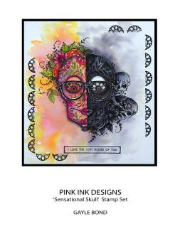 Pink Ink Designs - Stempelset "Sensational Skull" Clear Stamps