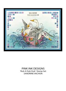 Pink Ink Designs - Stempelset "Rub A Dub Dub" Clear Stamps