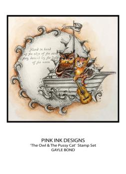 Pink Ink Designs - Stempelset "The Owl & The Pussycat" Clear Stamps