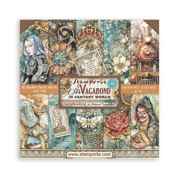 Stamperia - Designpapier "Sir Vagabond in Fantasy World" Paper Pack 12x12 Inch - 10 Bogen