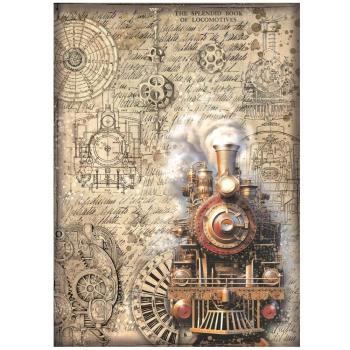 Stamperia - Decopatch Papier "Train" Decoupage A4 - 6 Bogen  