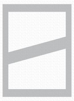 My Favorite Things - Schablone 4 1/2x6 Inch "Diagonal Center Strip" Stencil