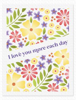 My Favorite Things - Schablone 4 1/2x6 Inch "Diagonal Center Strip" Stencil