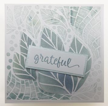 The Crafters Workshop - Schablone 6x6 Inch "Abstract Leaves" Stencil