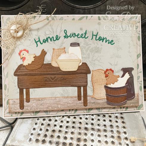 Creative Expressions - Stanzschablone "Rustic Homestead Kitchen Shelf" Craft Dies Design by Sam Poole