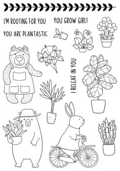 Creative Expressions - Stempelset "Plant Nursery" Clear Stamps 6x8 Inch Design by Jane´s Doodles