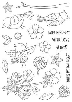 Creative Expressions - Stempelset "Birdsong Blooms" Clear Stamps 6x8 Inch Design by Jane's Doodles