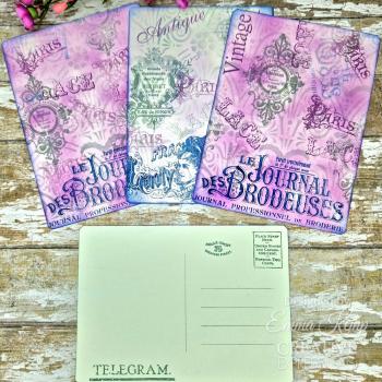 Creative Expressions - Stempelset "French Ads 2" Clear Stamps 6x8 Inch Design by Taylor Made Journals