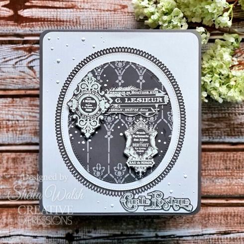 Creative Expressions - Stempelset "Carte Postale" Clear Stamps 6x8 Inch Design by Taylor Made Journals