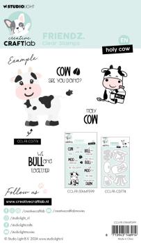 Creative Craft Lab - Studio Light - Stempelset "Holy Cow" Clear Stamps