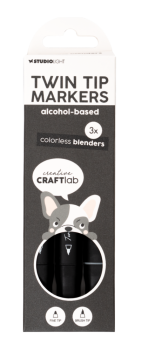 Creative Craft Lab - Studio Light - Alkoholmarker "Colorless Blenders" Twin Tip Markers