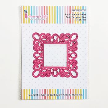 Dress My Craft - Stanzschablone "Lacey Square Frame" Dies