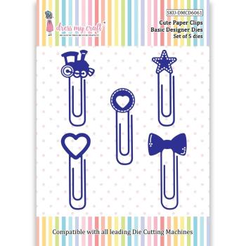 Dress My Craft - Stanzschablone "Cute Paper Clips" Dies