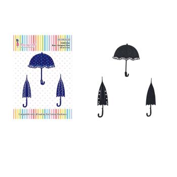 Dress My Craft - Stanzschablone "Umbrellas" Dies