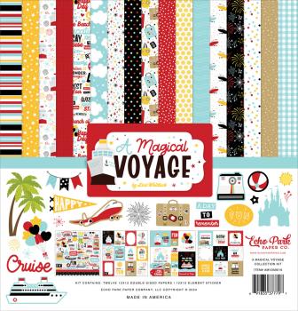 Echo Park - Designpapier "A Magical Voyage" Collection Kit 12x12 Inch - 12 Bogen