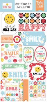 Echo Park - Sticker "Have A Nice Day" Chipboard 6x13 Inch