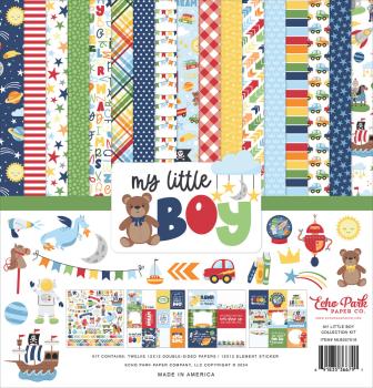 Echo Park - Designpapier "My Little Boy" Collection Kit 12x12 Inch - 12 Bogen