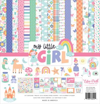 Echo Park - Designpapier "My Little Girl" Collection Kit 12x12 Inch - 12 Bogen