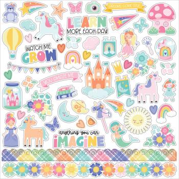 Echo Park - Designpapier "My Little Girl" Collection Kit 12x12 Inch - 12 Bogen