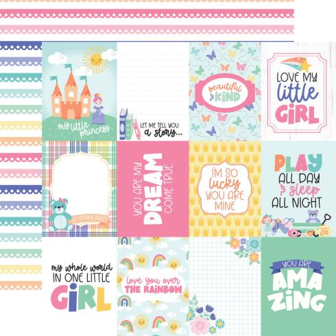 Echo Park - Designpapier "My Little Girl" Paper Pack 6x6 Inch - 24 Bogen