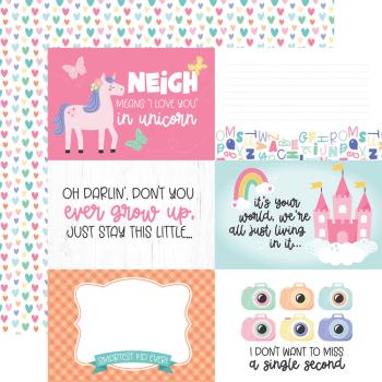 Echo Park - Designpapier "My Little Girl" Paper Pack 6x6 Inch - 24 Bogen