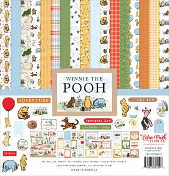 Echo Park - Designpapier "Winnie The Pooh" Collection Kit 12x12 Inch - 12 Bogen