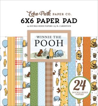 Echo Park - Designpapier "Winnie The Pooh" Paper Pack 6x6 Inch - 24 Bogen